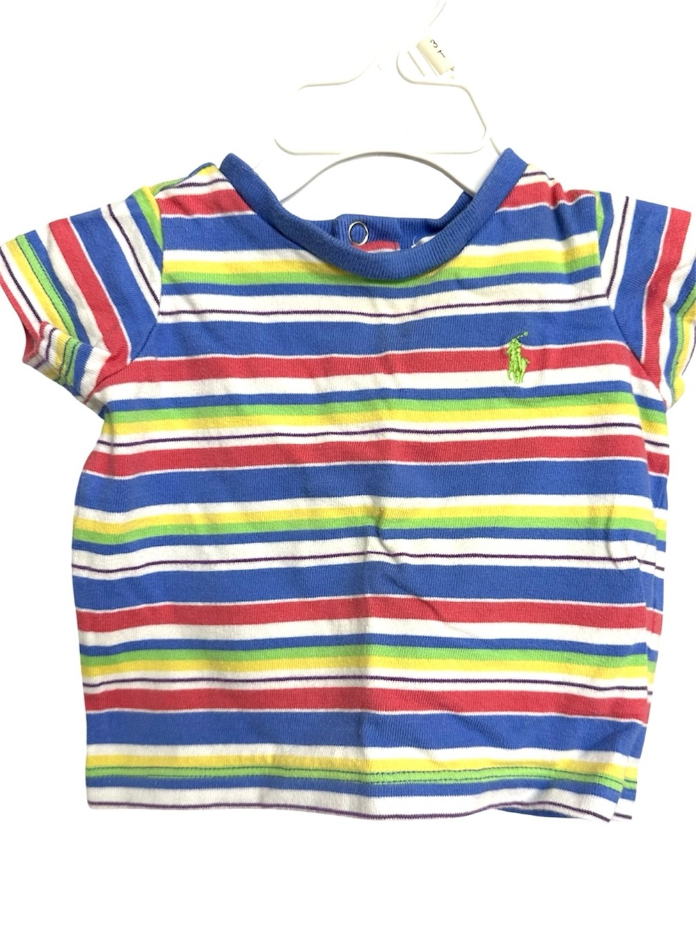 Polo Ralph Lauren Multicolor Striped Short Sleeve Tee-Size 3M